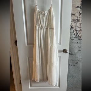Abercrombie and fitch white maxi dress